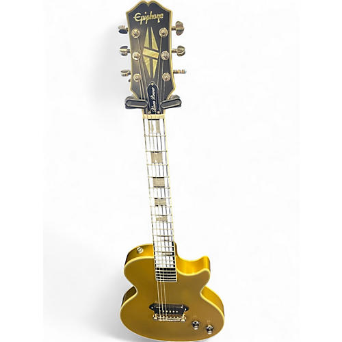 Used Epiphone Jared James Nichols Blues Power Les Paul Gold Solid Body Electric Guitar Gold