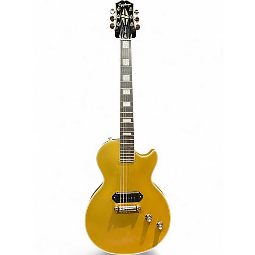Used Epiphone Jared James Nichols “Gold Glory” Les Paul Custom Gold Solid Body Electric Guitar Gold