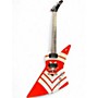 Used Epiphone Jason Hook M-4 Explorer Red Solid Body Electric Guitar Red