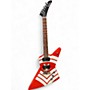 Used Epiphone Jason Hook M-4 Explorer Red and White Solid Body Electric Guitar Red and White