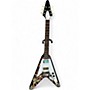 Used Epiphone Jimi Hendrix Love Drops Flying V Ebony Solid Body Electric Guitar Ebony