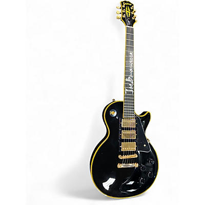 Used Epiphone Joe Bonamassa Les Paul Custom Black and Gold Solid Body Electric Guitar