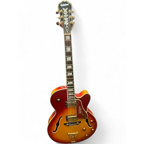 Used Epiphone Joe Pass Emperor 2 Color Sunburst Hollow Body Electric Guitar 2 Color Sunburst