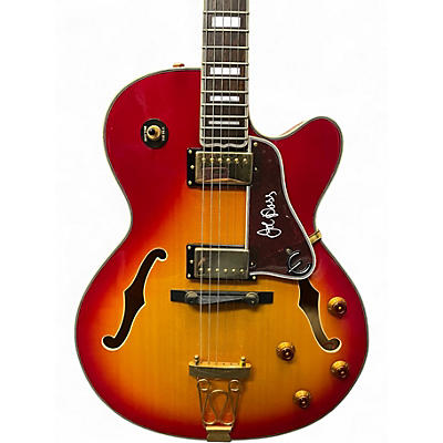 Used Epiphone Joe Pass Emperor 2 Tone Sunburst Hollow Body Electric Guitar