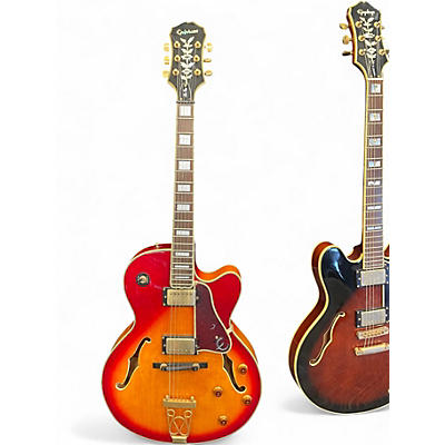 Used Epiphone Joe Pass Emperor 2 Tone Sunburst Hollow Body Electric Guitar