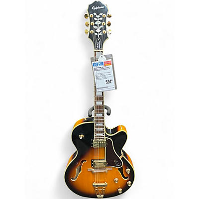 Used Epiphone Joe Pass Emperor II 2 Color Sunburst Hollow Body Electric Guitar