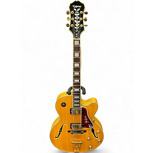 Used Epiphone Joe Pass Emperor II Natural Hollow Body Electric Guitar Natural
