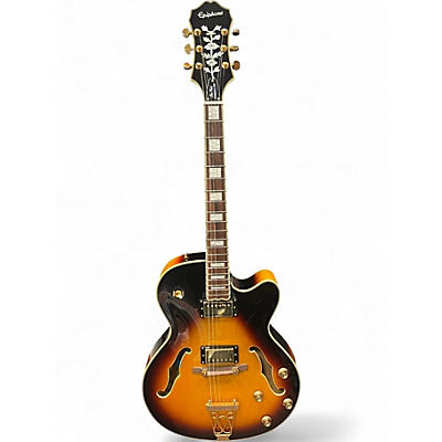 Used Epiphone Joe Pass Emperor II Vintage Sunburst Hollow Body Electric Guitar