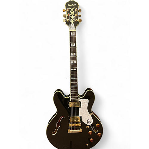Used Epiphone John Lee Hooker Signature Boogieman Sheraton Black Hollow Body Electric Guitar Black