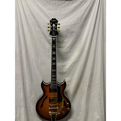 Epiphone Used Epiphone Johnny A Signature Custom Sunset Glow Gloss Hollow Body Electric Guitar Sunset Glow Gloss