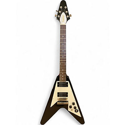 Used Epiphone KIRK HAMMETT 1979 FLYING V Black Solid Body Electric Guitar