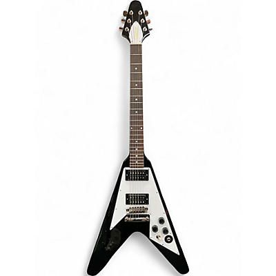 Used Epiphone KIRK HAMMETT 1979 FLYING V Black Solid Body Electric Guitar