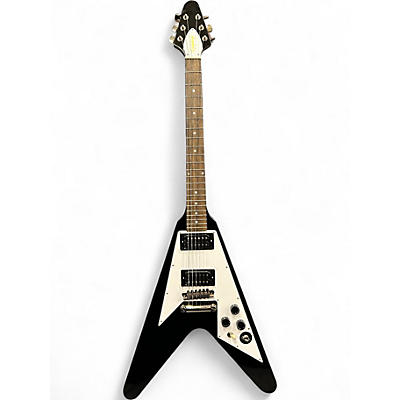 Used Epiphone KIRK HAMMETT FLYING V BLACK Solid Body Electric Guitar