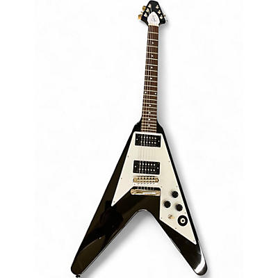 Used Epiphone Kirk Hammett 1979 Flying V Black Solid Body Electric Guitar