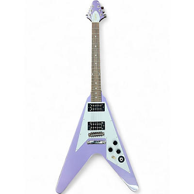 Used Epiphone Kirk Hammett 1979 flying v METALLIC PURPLE Solid Body Electric Guitar