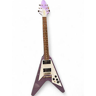 Used Epiphone Kirk Hammett Flying V Purple Solid Body Electric Guitar