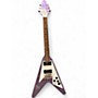 Used Epiphone Kirk Hammett Flying V Purple Solid Body Electric Guitar Purple