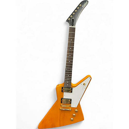 Used Epiphone Korina 1958 Explorer Aged Natural Solid Body Electric Guitar Aged Natural