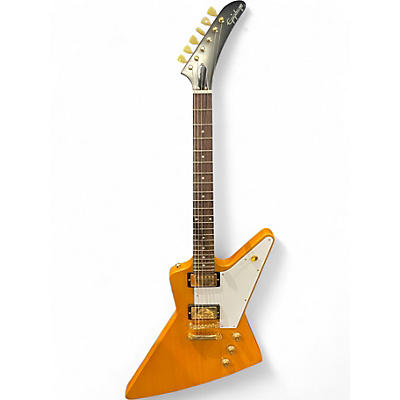 Used Epiphone Korina 1958 Explorer Aged Natural Solid Body Electric Guitar