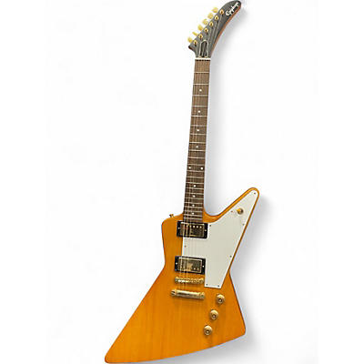 Used Epiphone Korina 1958 Explorer Aged Natural Solid Body Electric Guitar