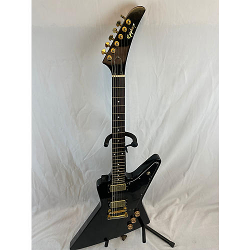 Epiphone Used Epiphone Korina 1958 Explorer Black Solid Body Electric Guitar Black