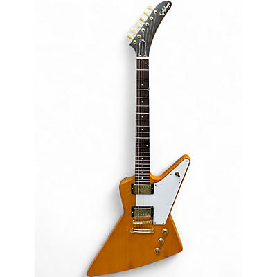 Used Epiphone Korina 1958 Explorer Natural Solid Body Electric Guitar