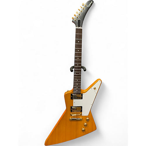 Used Epiphone Korina 1958 Explorer Natural Solid Body Electric Guitar Natural