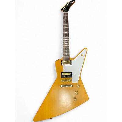 Used Epiphone Korina 1958 Explorer Natural Solid Body Electric Guitar