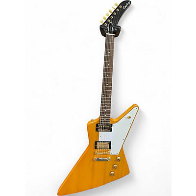 Used Epiphone Korina 1958 Explorer Natural Solid Body Electric Guitar