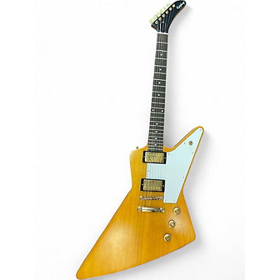 Used Epiphone Korina 1958 Explorer Natural Solid Body Electric Guitar