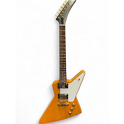 Used Epiphone Korina 1958 Explorer Natural Solid Body Electric Guitar