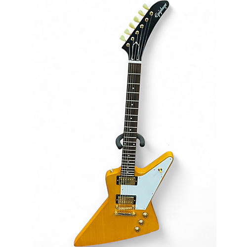 Used Epiphone Korina Explorer AGED NATURAL Electric Bass Guitar AGED NATURAL