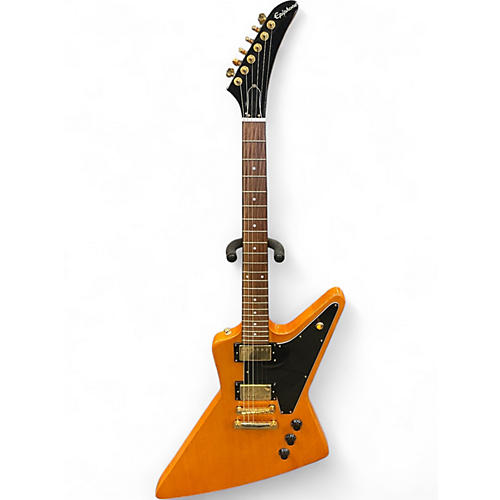 Used Epiphone Korina Explorer Natural Electric Bass Guitar Natural