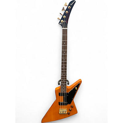 Used Epiphone Korina Explorer Natural Electric Bass Guitar