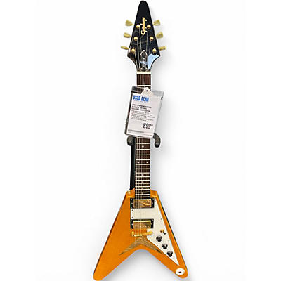 Used Epiphone Korina Flying V Natural Electric Bass Guitar