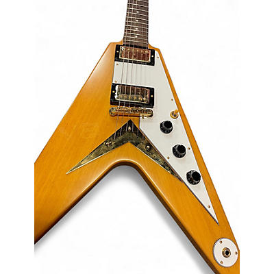Used Epiphone Korina Flying V Natural Electric Bass Guitar