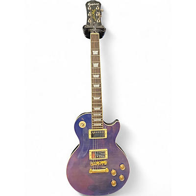 Used Epiphone LES PAUL 1960 TRIBUTE PLUS See Through Blue Solid Body Electric Guitar