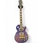 Used Epiphone LES PAUL 1960 TRIBUTE PLUS See Through Blue Solid Body Electric Guitar See Through Blue