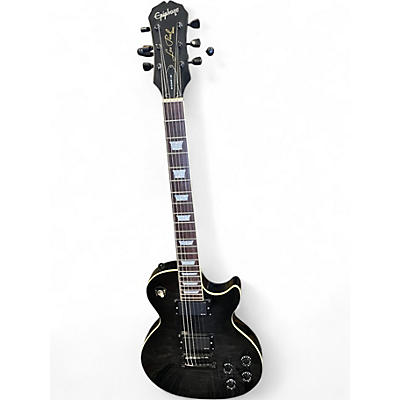 Used Epiphone LES PAUL CLASSIC TRANS BLACK Solid Body Electric Guitar