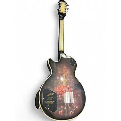 Used Epiphone LES PAUL CUSTOM ADAM JONES ART Silverburst Solid Body Electric Guitar