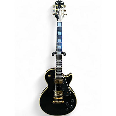 Used Epiphone LES PAUL CUSTOM Black Solid Body Electric Guitar