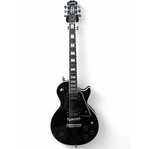 Used Epiphone LES PAUL CUSTOM Ebony Solid Body Electric Guitar Ebony