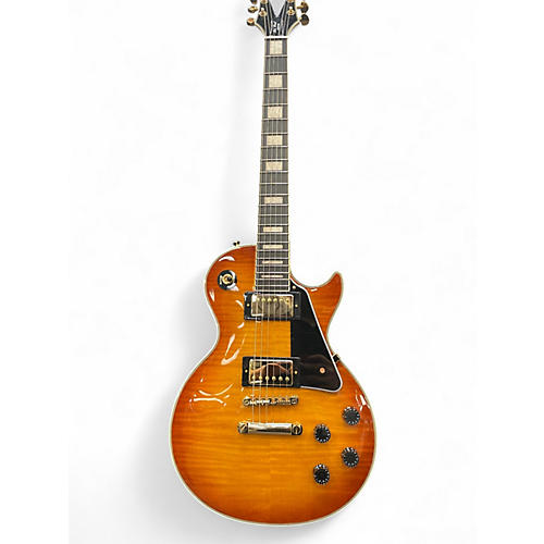 Used Epiphone LES PAUL CUSTOM FIGURED GUITAR CENTER EXCLUSIVE Iced Tea Burst Solid Body Electric Guitar Iced Tea Burst
