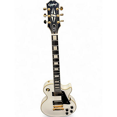 Used Epiphone  LES PAUL CUSTOM INSPIRED BY GIBSON Alpine White Solid Body Electric Guitar