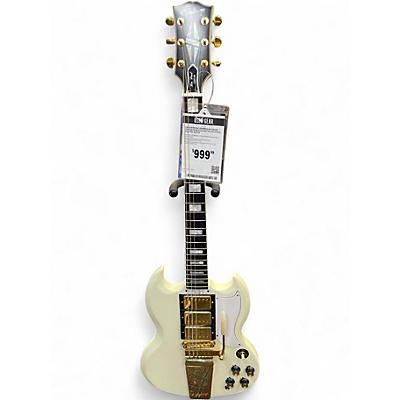 Used Epiphone LES PAUL CUSTOM INSPIRED BY GIBSON SG Arctic White Solid Body Electric Guitar