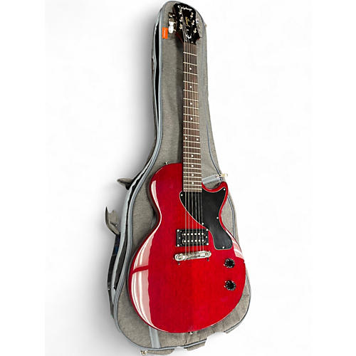 Used Epiphone LES PAUL CUSTOM JUNIOR TRANS CHERRY RED Solid Body Electric Guitar TRANS CHERRY RED