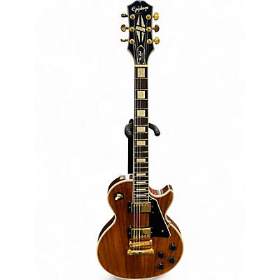 Used Epiphone LES PAUL CUSTOM KOA NATURAL Solid Body Electric Guitar