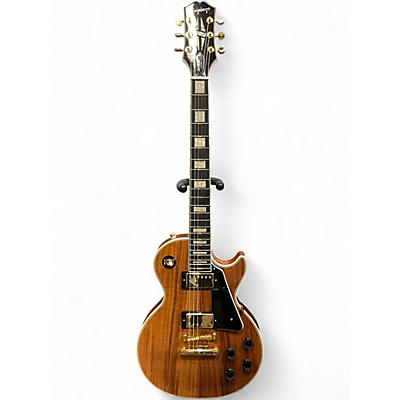 Used Epiphone LES PAUL CUSTOM KOA Natural Solid Body Electric Guitar