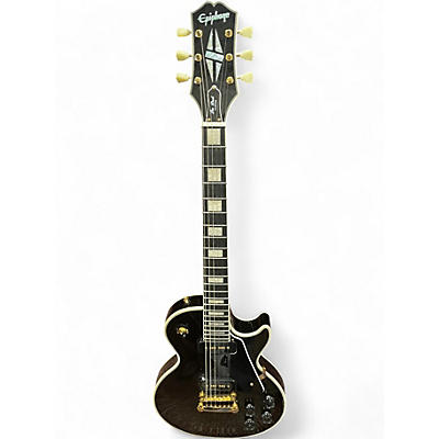 Used Epiphone LES PAUL CUSTOM P-90 Black Solid Body Electric Guitar