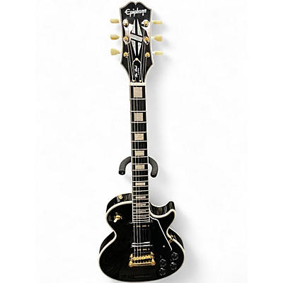 Used Epiphone LES PAUL CUSTOM P-90 Ebony Solid Body Electric Guitar